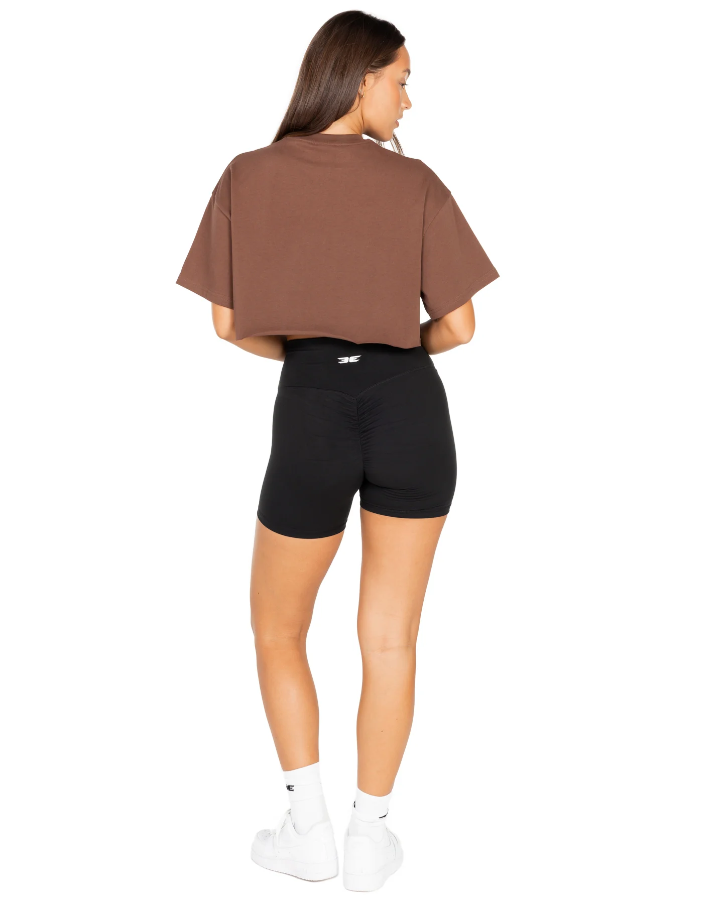 Women's Classic Cropped Tee - Brown - Image 3