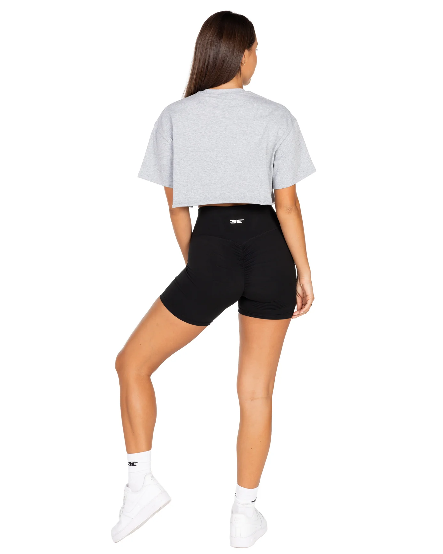 Women's Classic Cropped Tee - Grey - Image 3