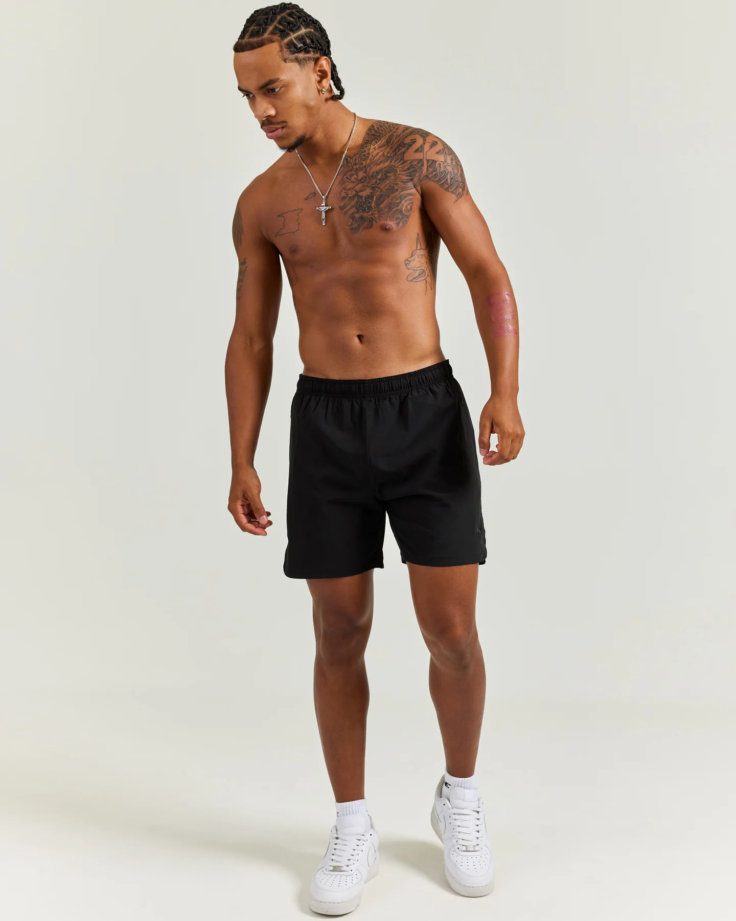 Woven Tech Shorts - Black - Image 4