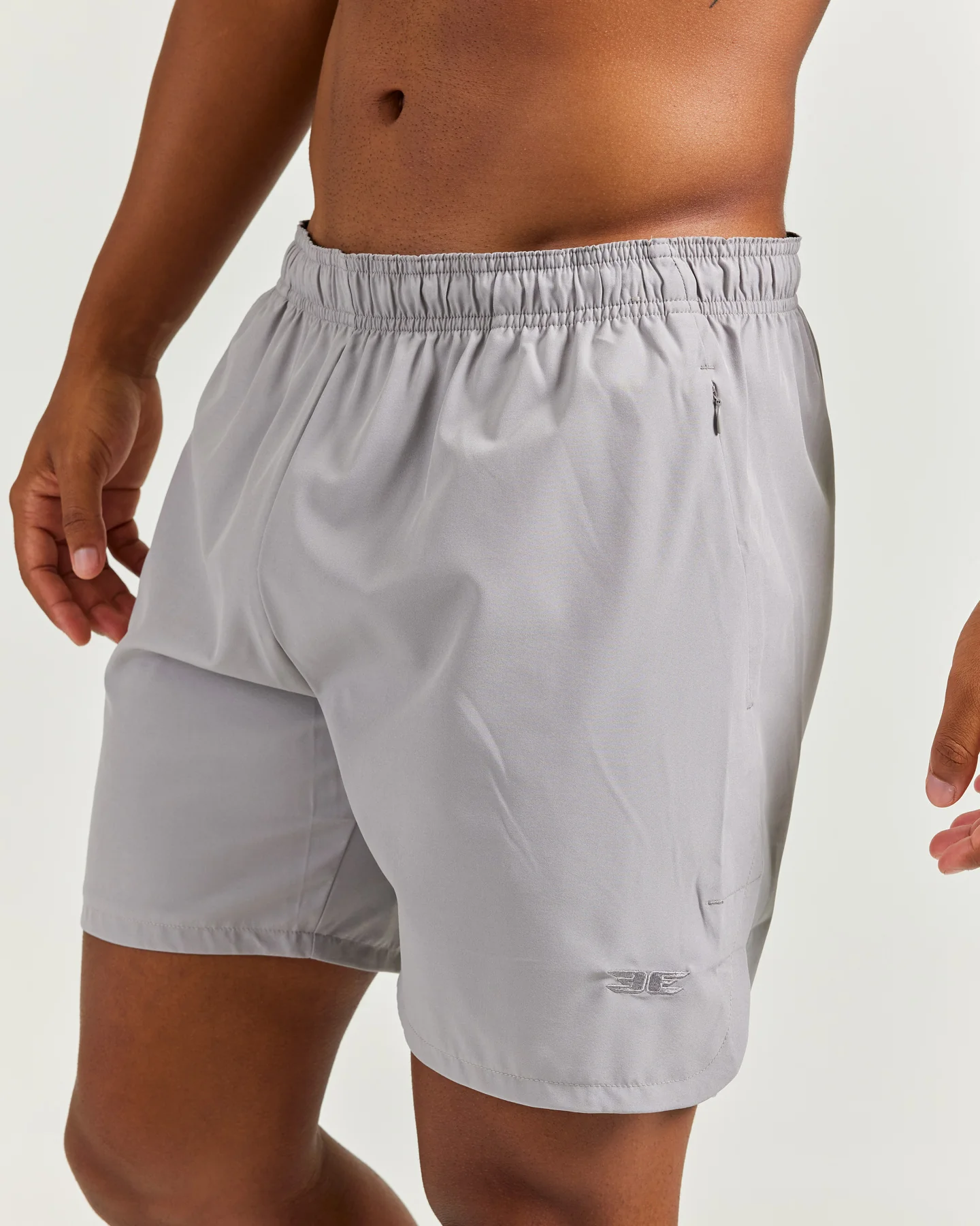 Woven Tech Shorts - Grey - Image 4